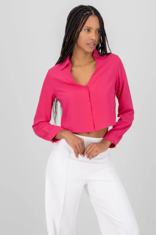 Camisa Crop Escote sold by Shasa