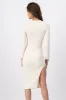 Vestido midi acanalado abertura sold by Shasa