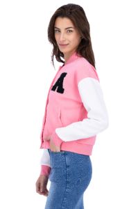 Chamarra bomber parche peluche sold by Shasa