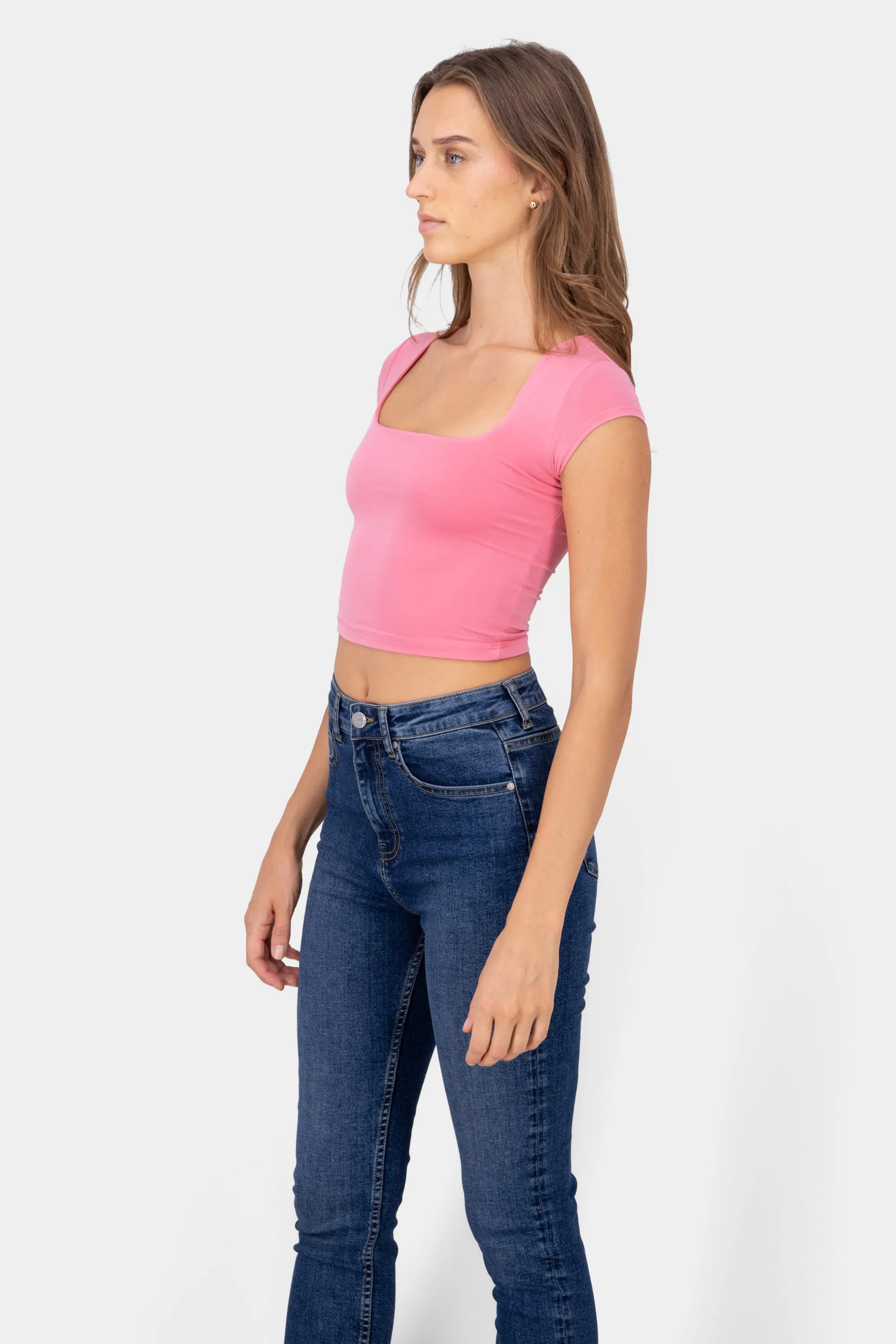 Playera crop escote cuadrado sold by Shasa product image thumbnail 3