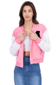 Chamarra bomber parche peluche sold by Shasa