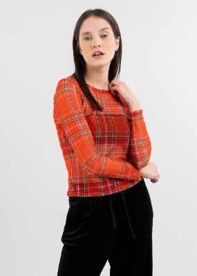 Camiseta cuadrados manga larga mesh sold by Shasa