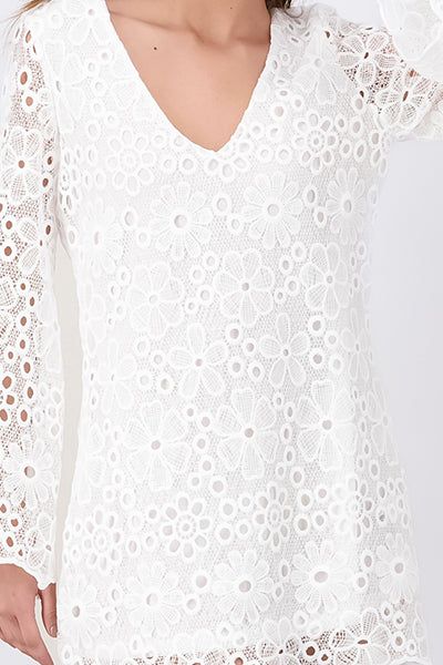 Vestido mini encaje flores sold by Shasa product image thumbnail 5