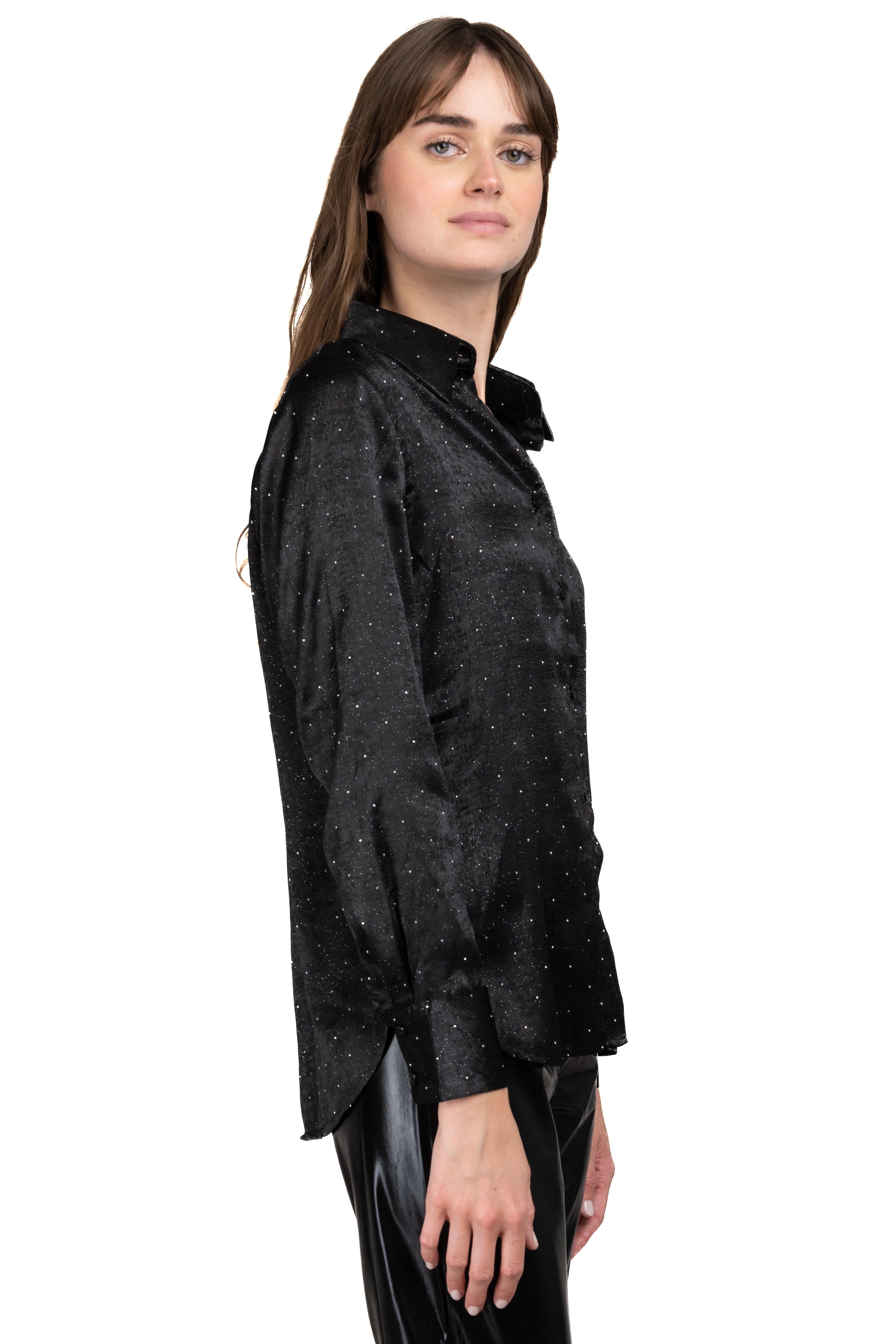 Camisa satinada brillos sold by Shasa product image thumbnail 3