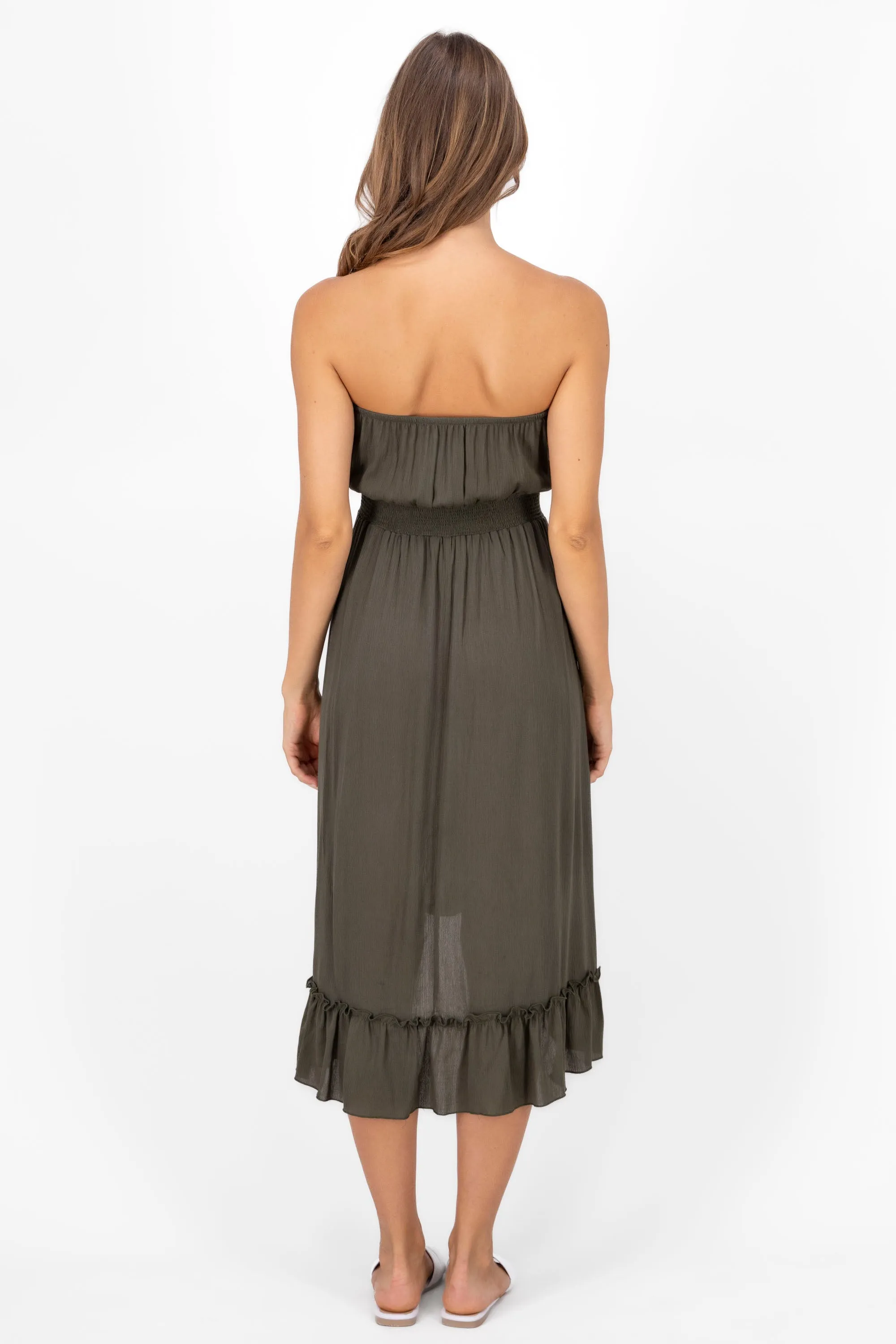 VESTIDO STRAPLES MIDI sold by Shasa product image thumbnail 4