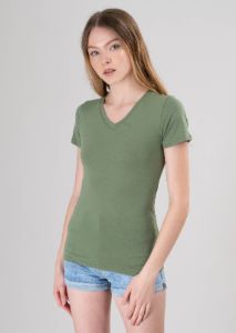 Playera manga corta escote v liso sold by Shasa