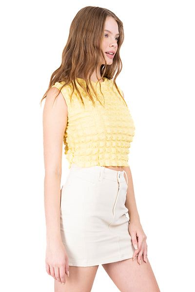Top crop monocolor textura sold by Shasa product image thumbnail 3