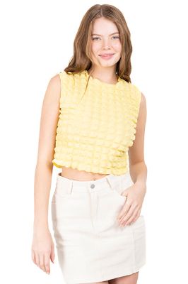 Top crop monocolor textura sold by Shasa