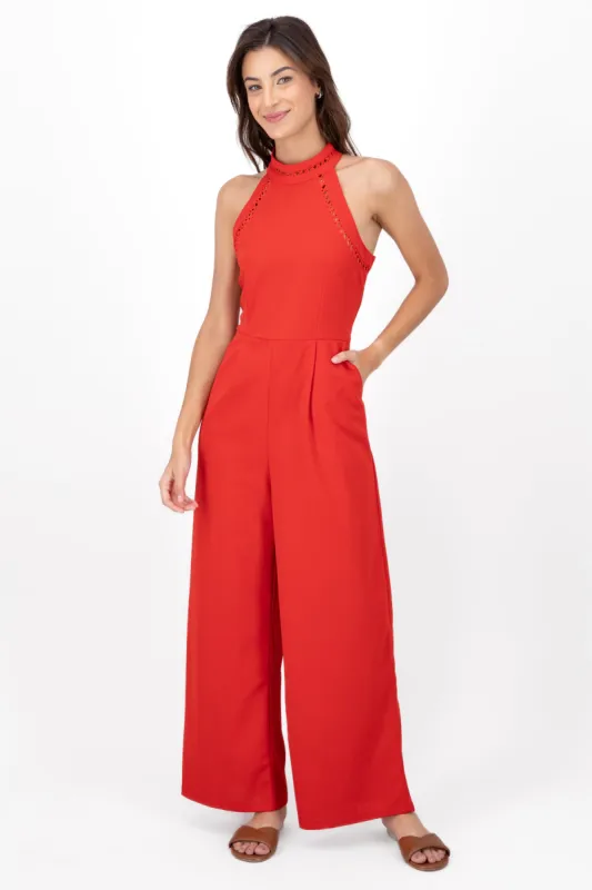 Jumpsuit cuello halter sold by Shasa