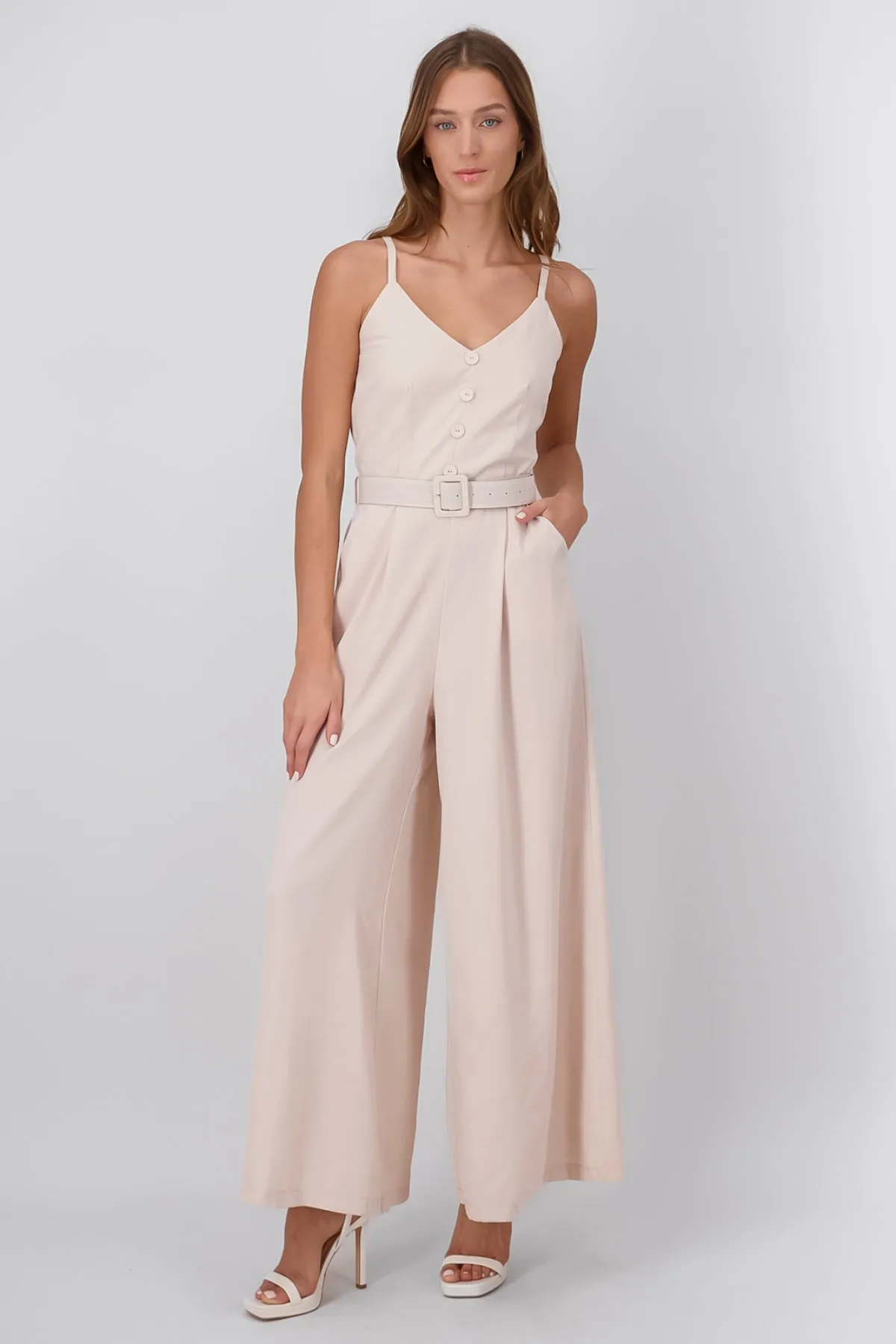 Jumpsuit Pantalon Wide Leg Con Cinturon Hypsters sold by Shasa