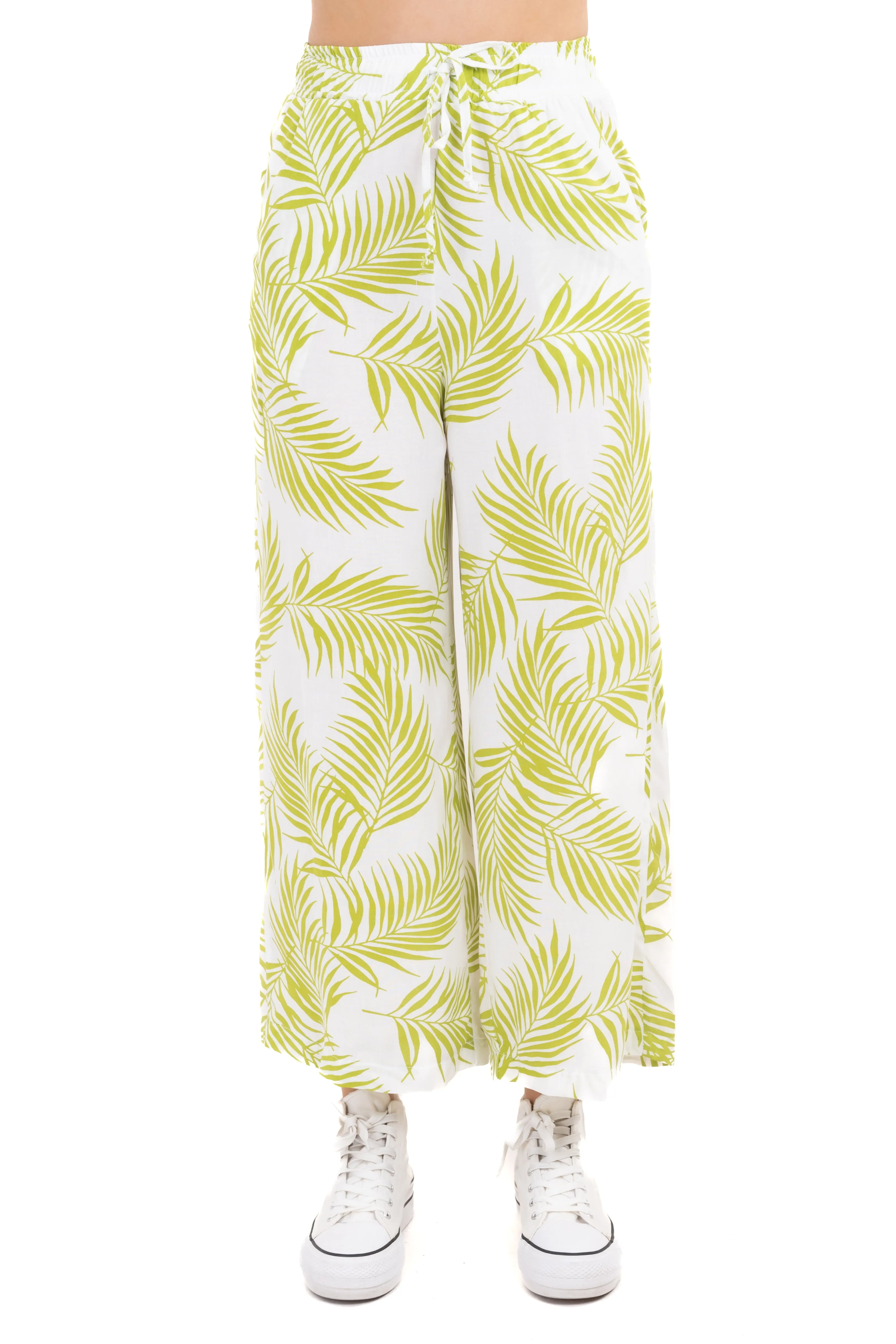 Pantalón wide leg tropical hojas sold by Shasa
