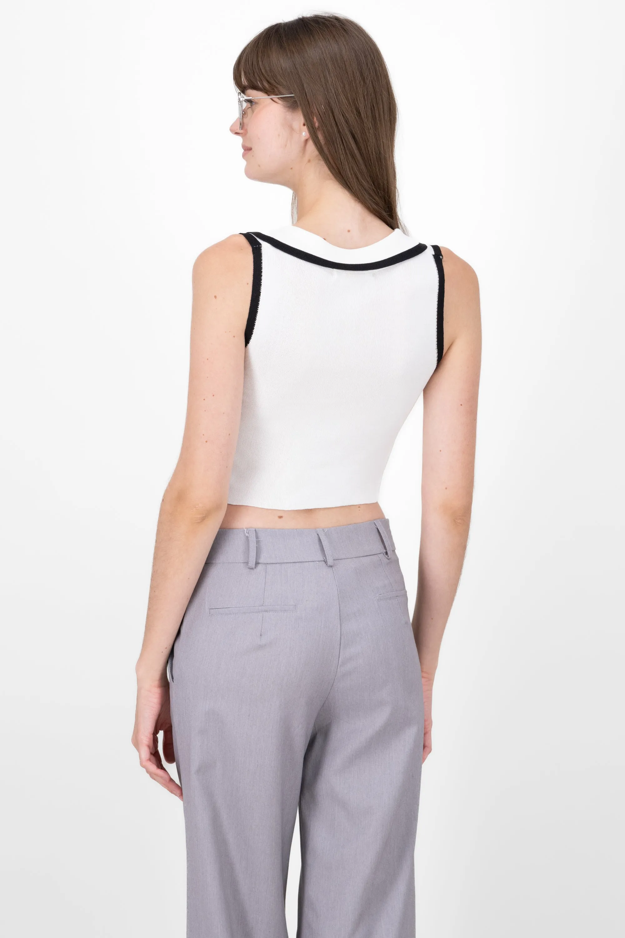 Top tejido cuello polo sold by Shasa product image thumbnail 4