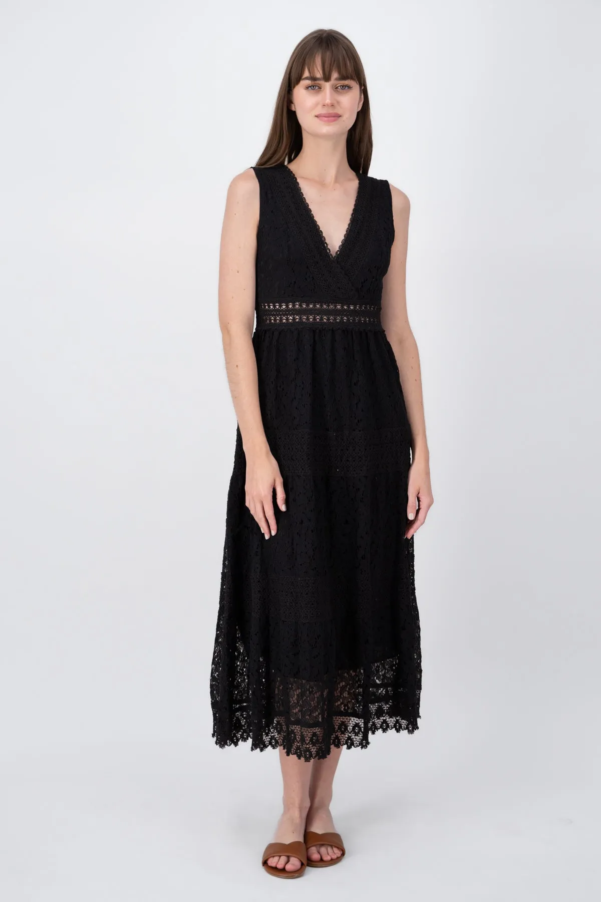 Vestido maxi encaje escote en V Hypsters sold by Shasa product image thumbnail 2