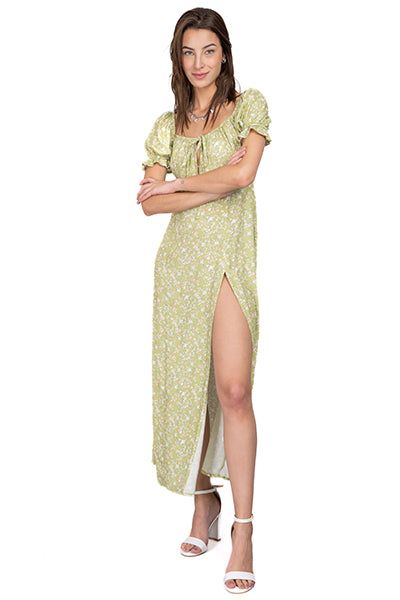 Vestido midi busto plisado flores sold by Shasa product image thumbnail 2