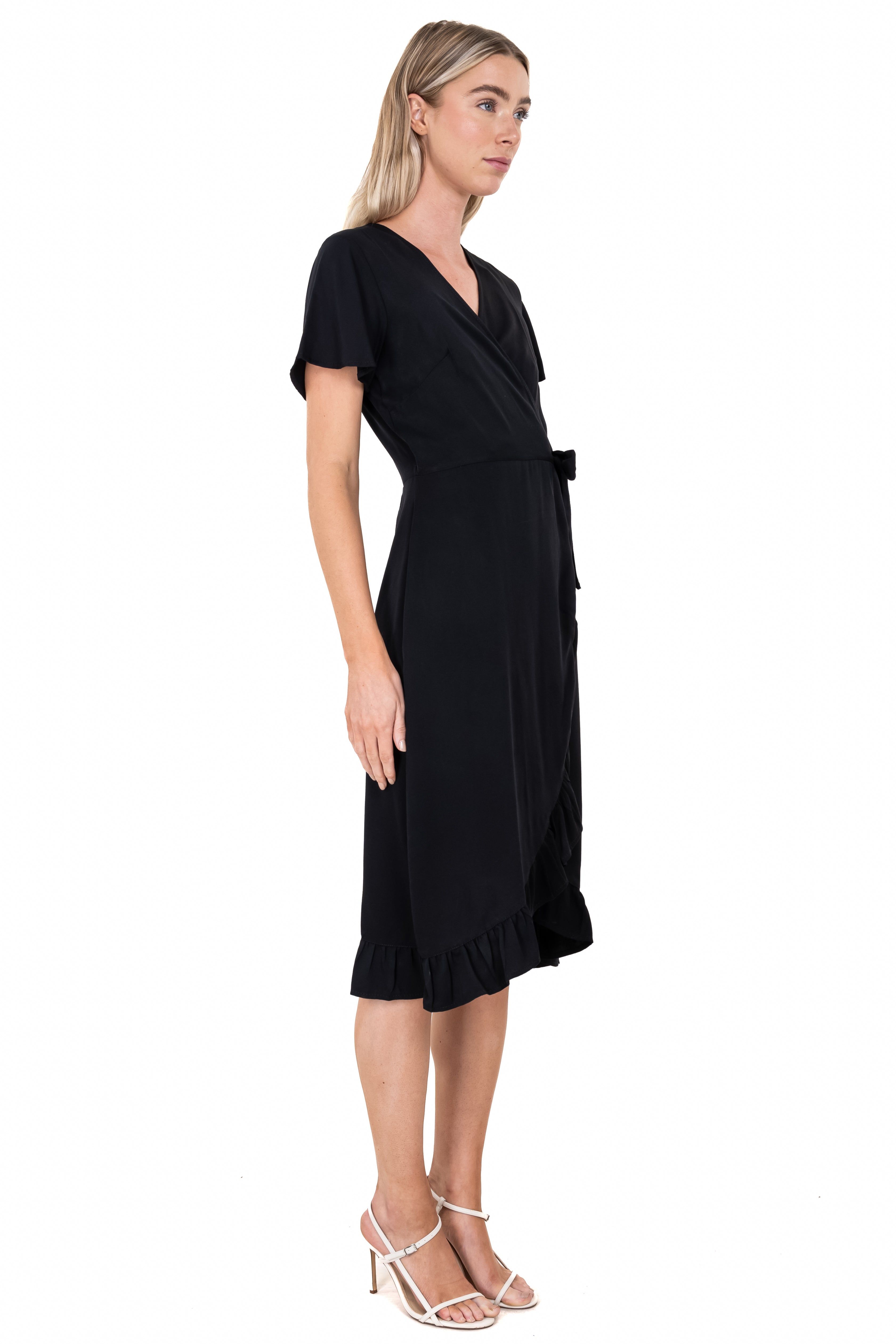 Vestido midi wrap olanes sold by Shasa product image thumbnail 3