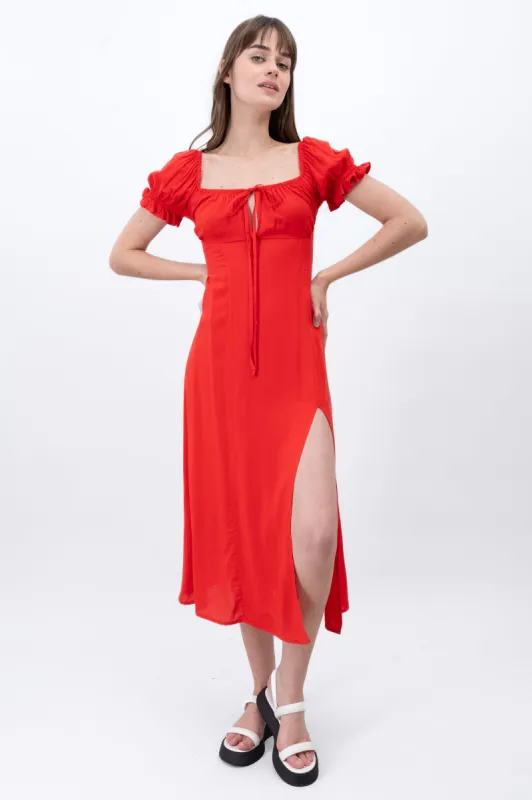 Vestido Manga Abullonada Escote sold by Shasa