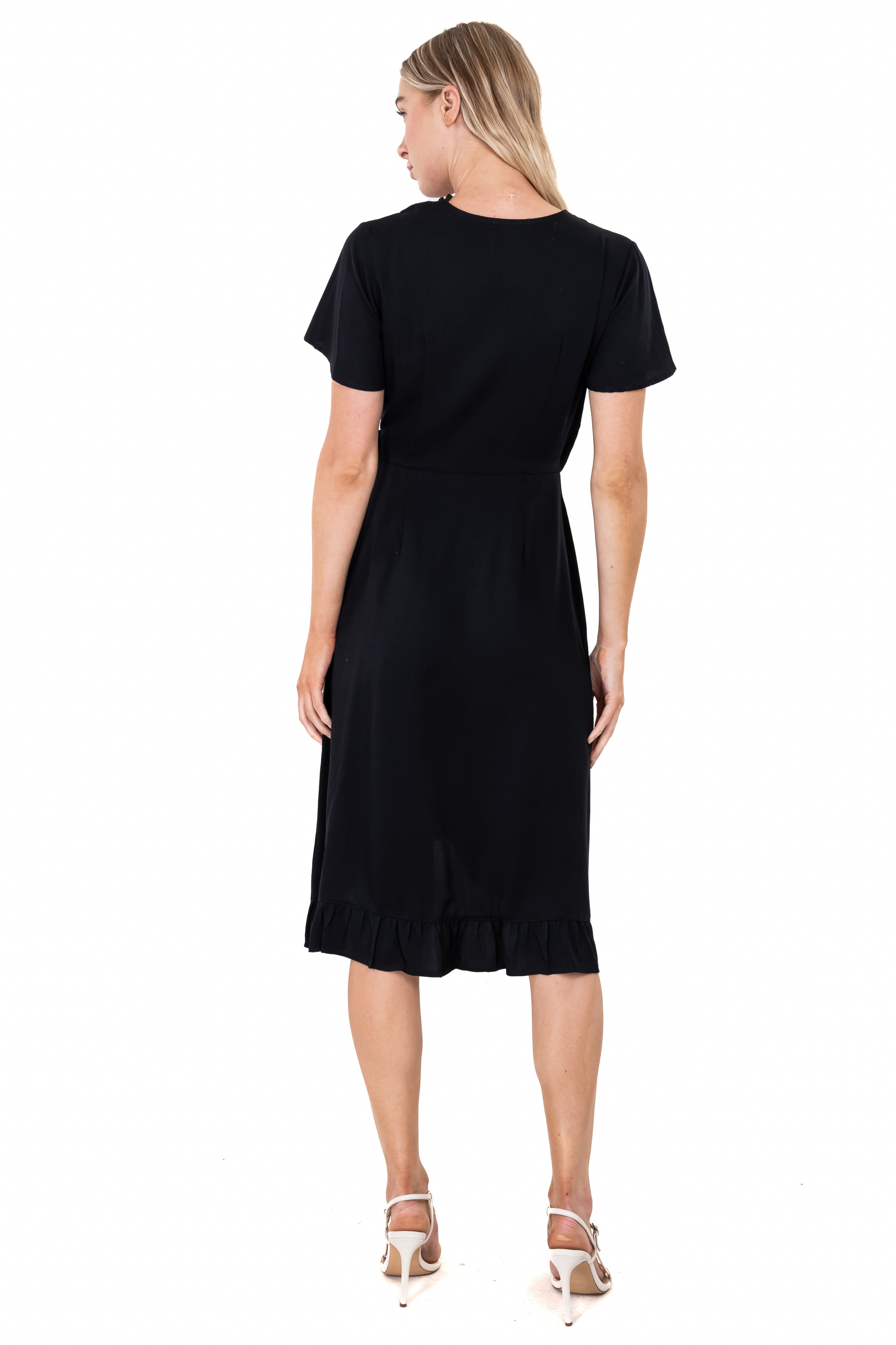 Vestido midi wrap olanes sold by Shasa product image thumbnail 4