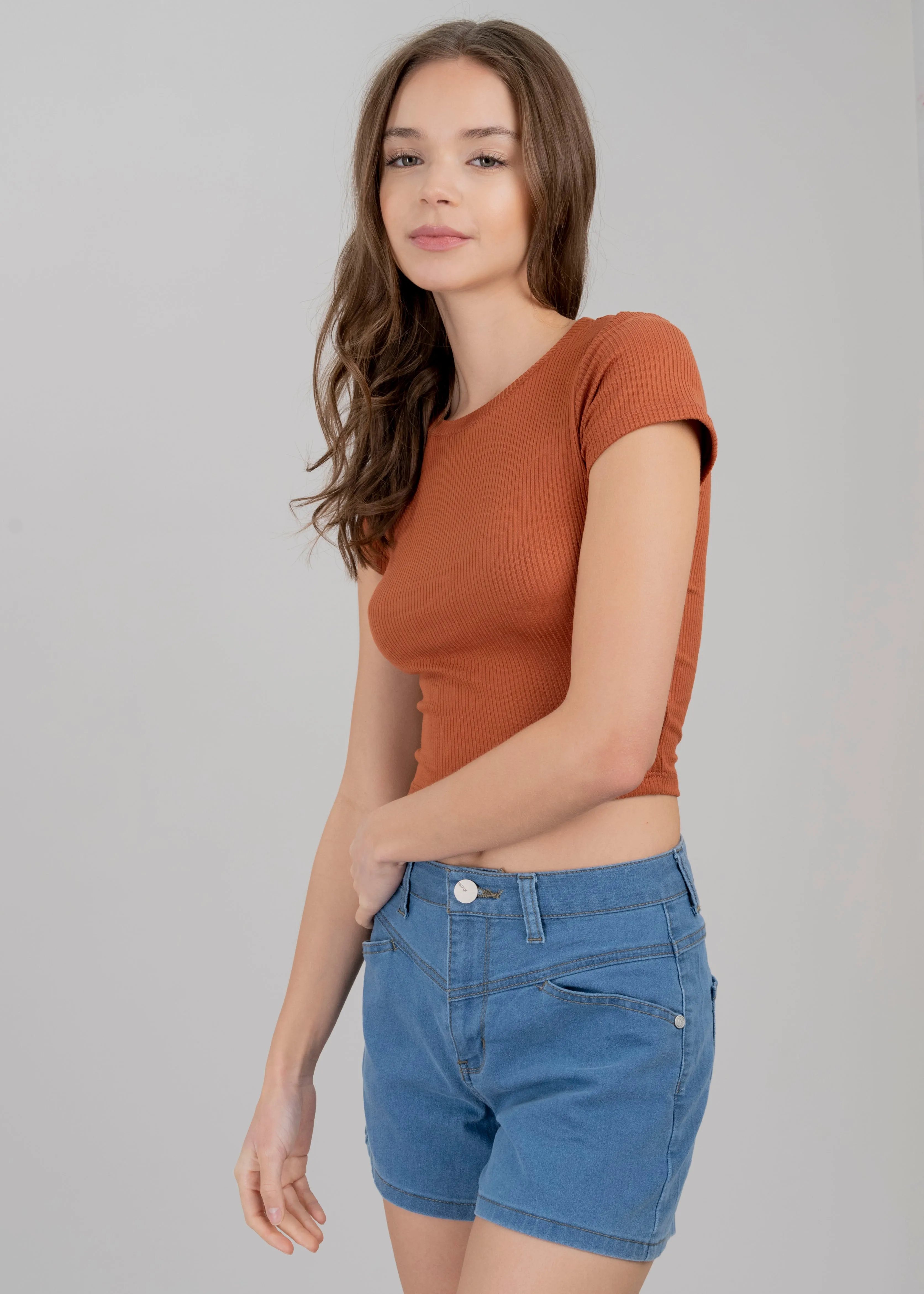 Top manga corta acanalado sold by Shasa