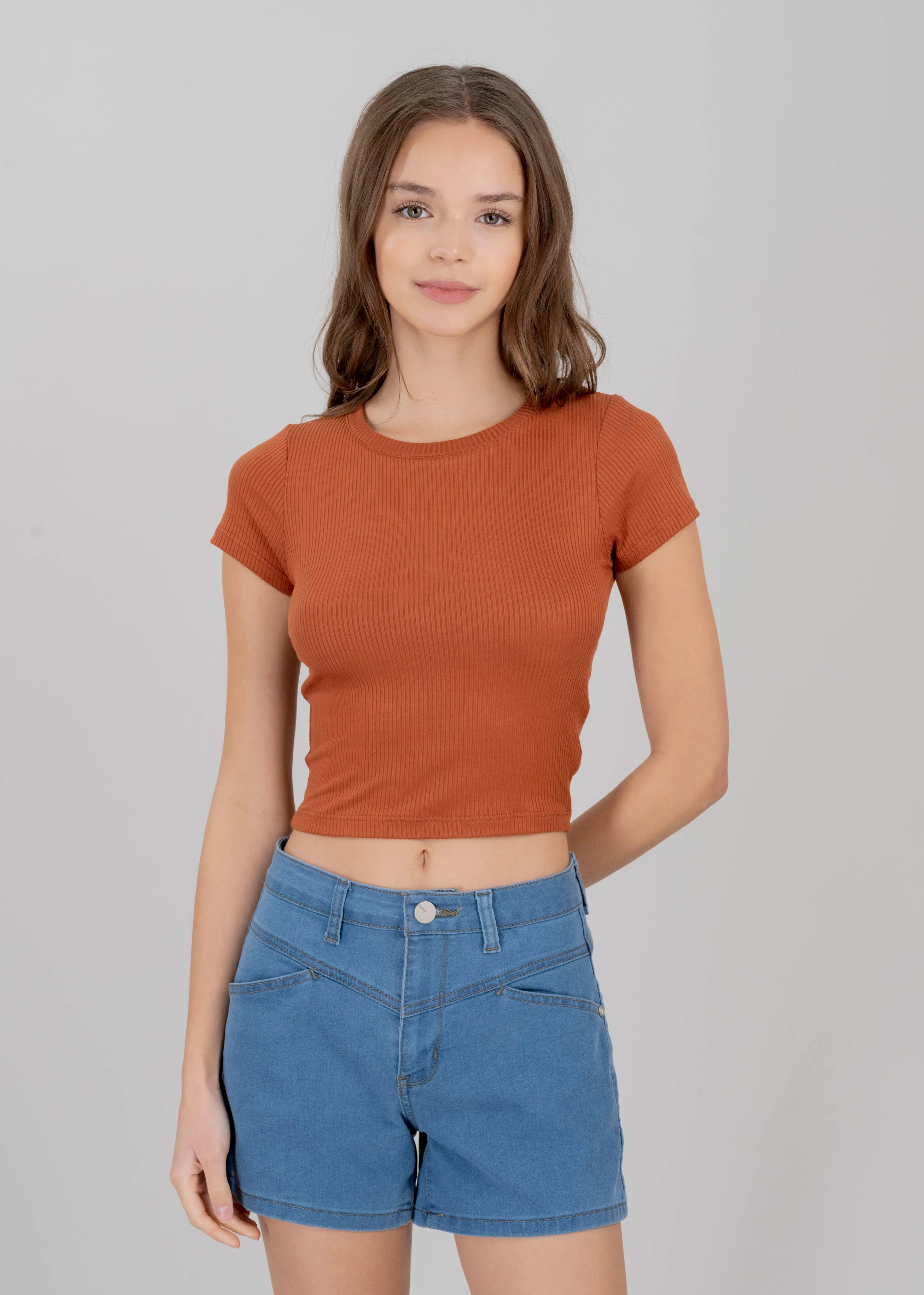 Top manga corta acanalado sold by Shasa product image thumbnail 2