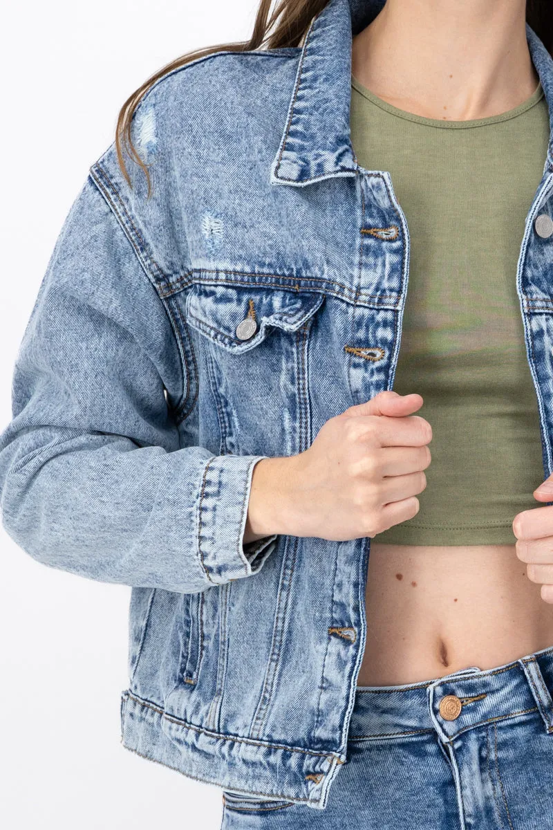 Chamarra Denim Destrucciones sold by Shasa product image thumbnail 5