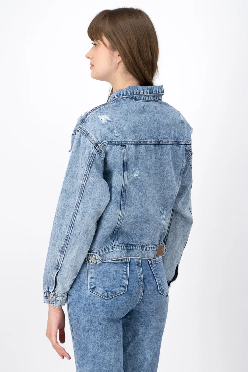 Chamarra Denim Destrucciones sold by Shasa product image thumbnail 4