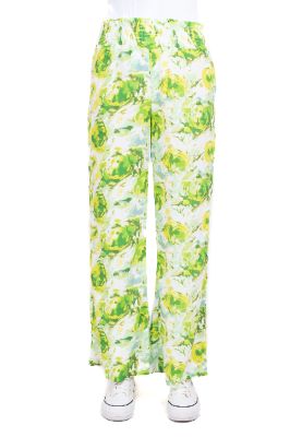 Pantalón wide leg estampado cintura elástica sold by Shasa