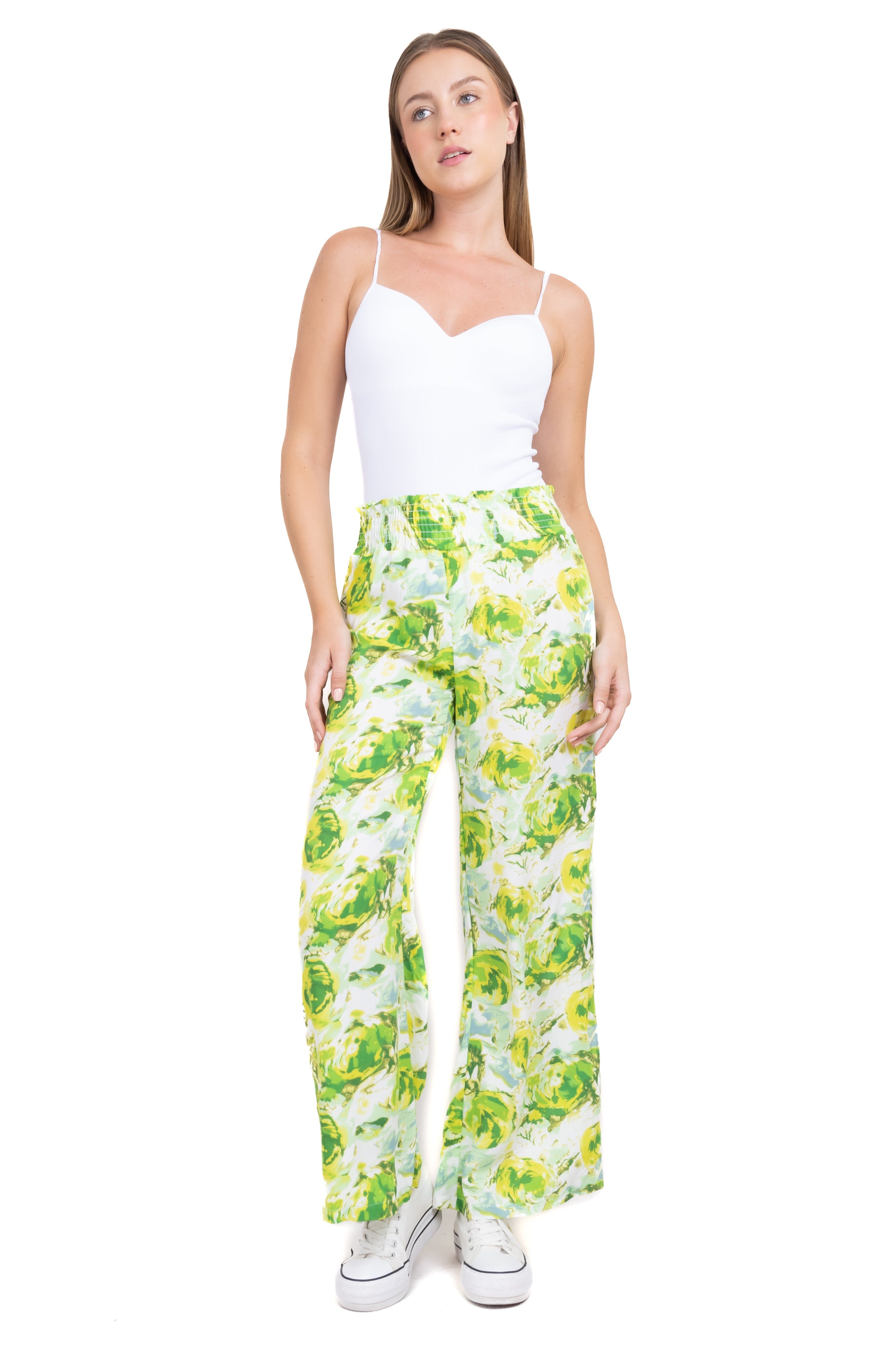 Pantalón wide leg estampado cintura elástica sold by Shasa product image thumbnail 2