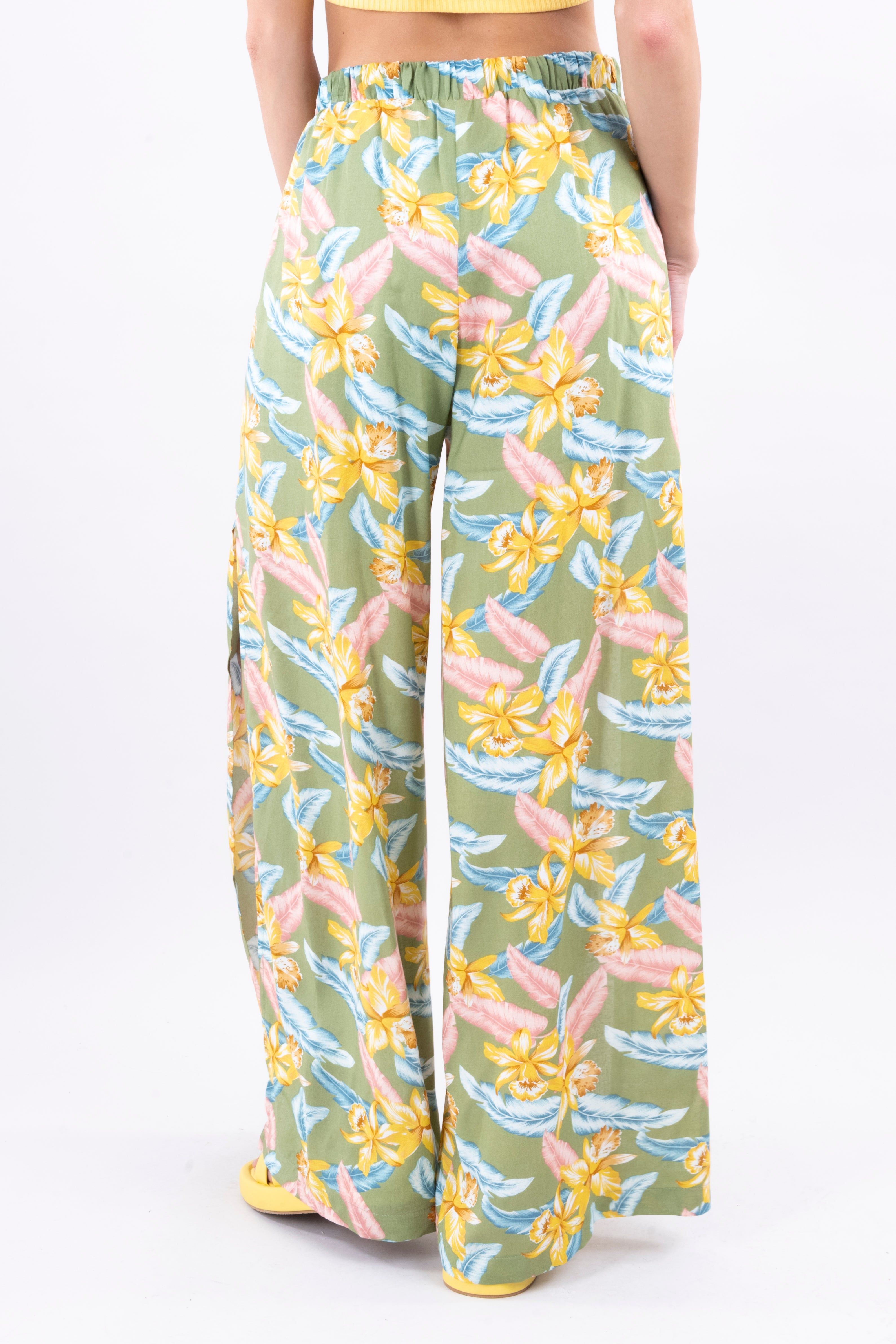 Pantalón wide leg abertura tropical sold by Shasa product image thumbnail 4
