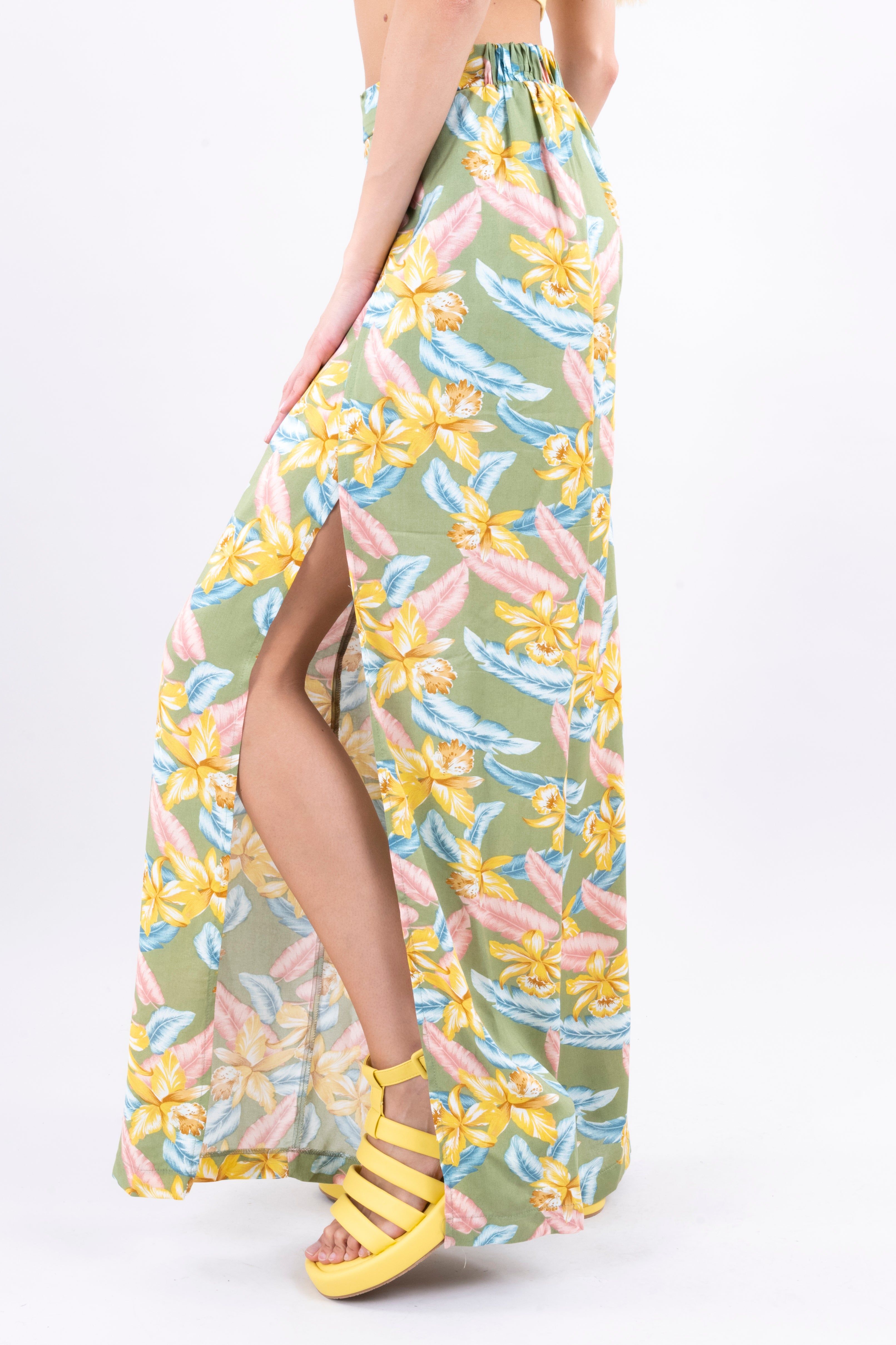 Pantalón wide leg abertura tropical sold by Shasa product image thumbnail 3
