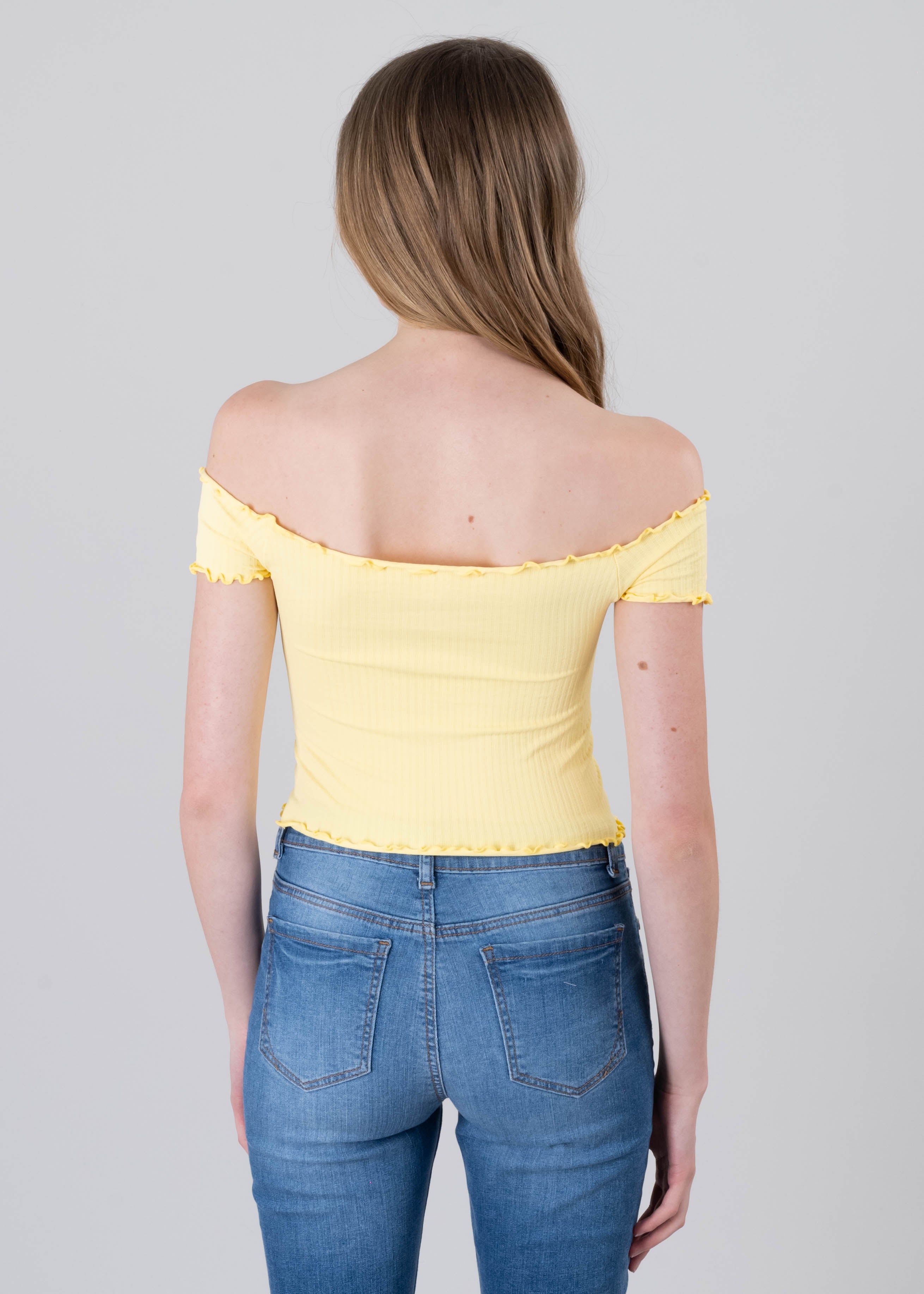 Top acanalado hombros descubiertos sold by Shasa product image thumbnail 4