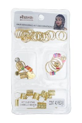 Kit cuentas decoración cabello sold by Shasa