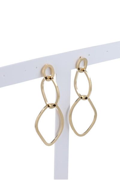 Aretes largos circulo asimétrico sold by Shasa product image thumbnail 2