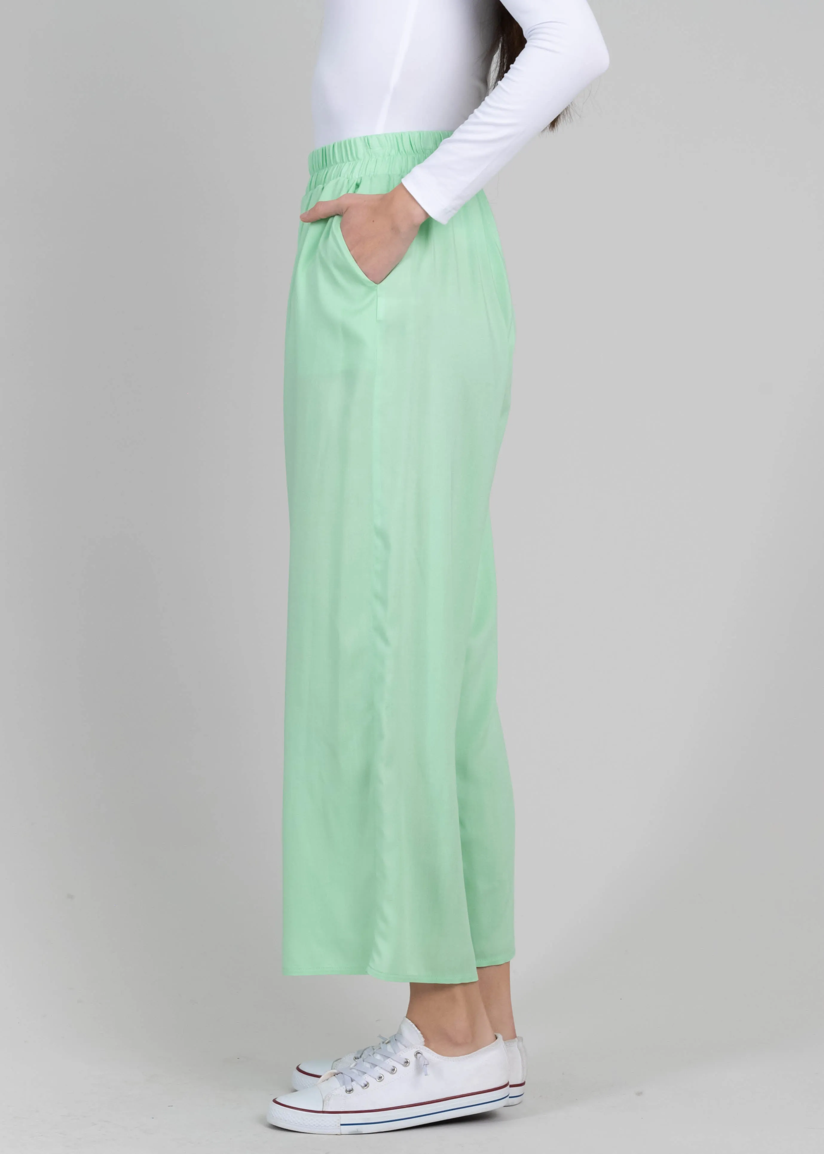 Pantalón Wide Leg Cintura Alta Fruncida sold by Shasa product image thumbnail 3