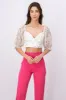 Top mangas mesh flores sold by Shasa