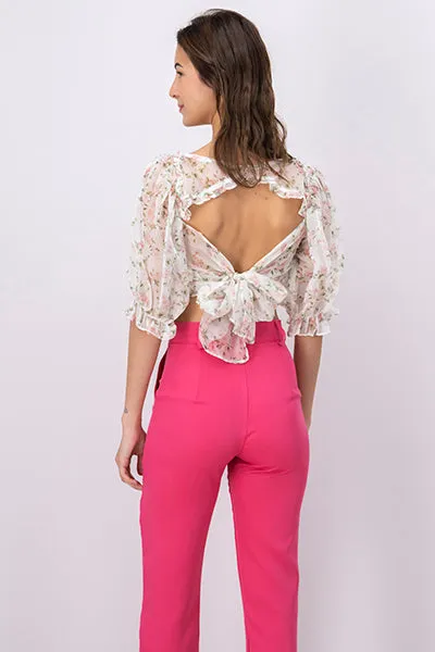 Top mangas mesh flores sold by Shasa product image thumbnail 4