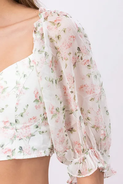 Top mangas mesh flores sold by Shasa product image thumbnail 5