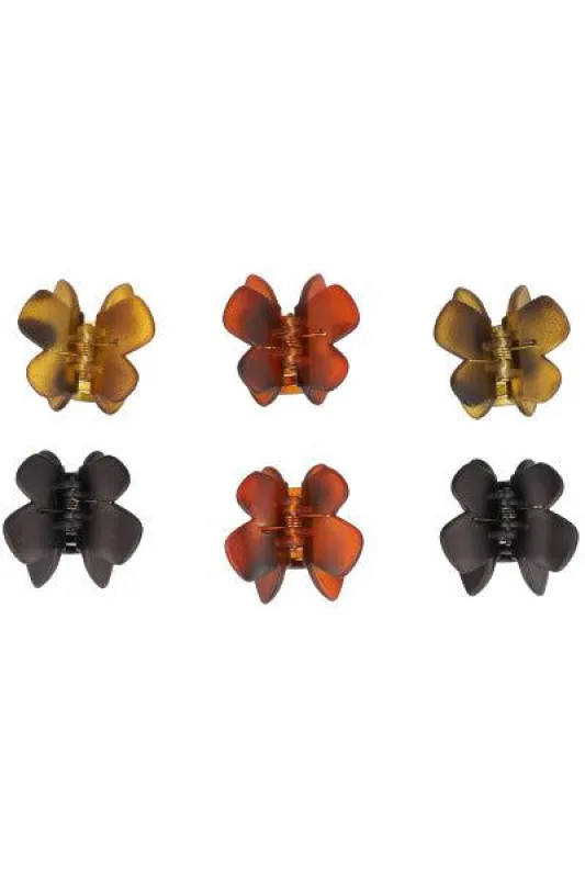 Set 6 pinzas mariposa carey sold by Shasa