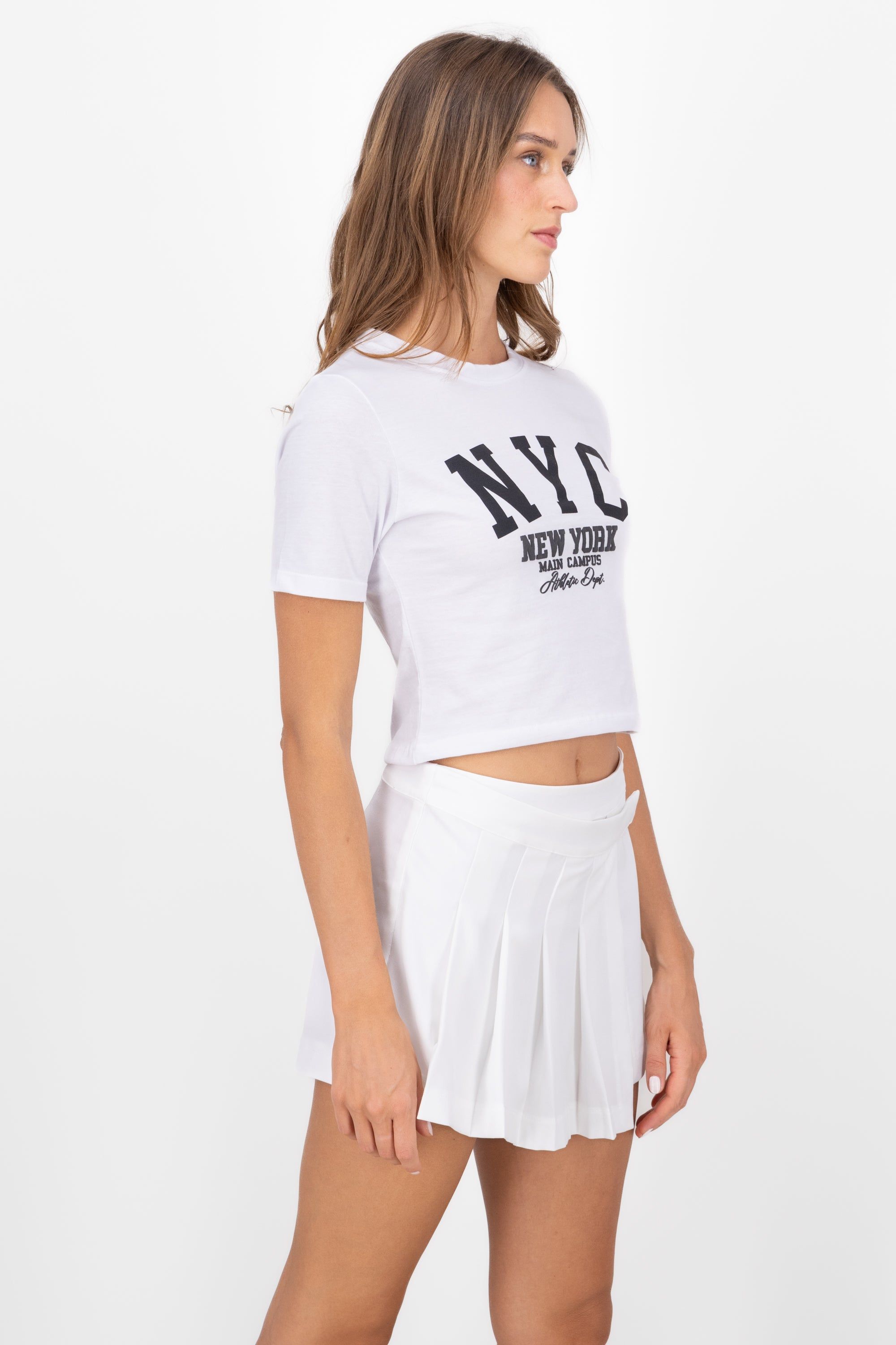 Playera Manga Corta Crop Nyc sold by Shasa product image thumbnail 3