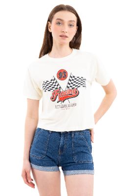 Playera estampado racing sold by Shasa