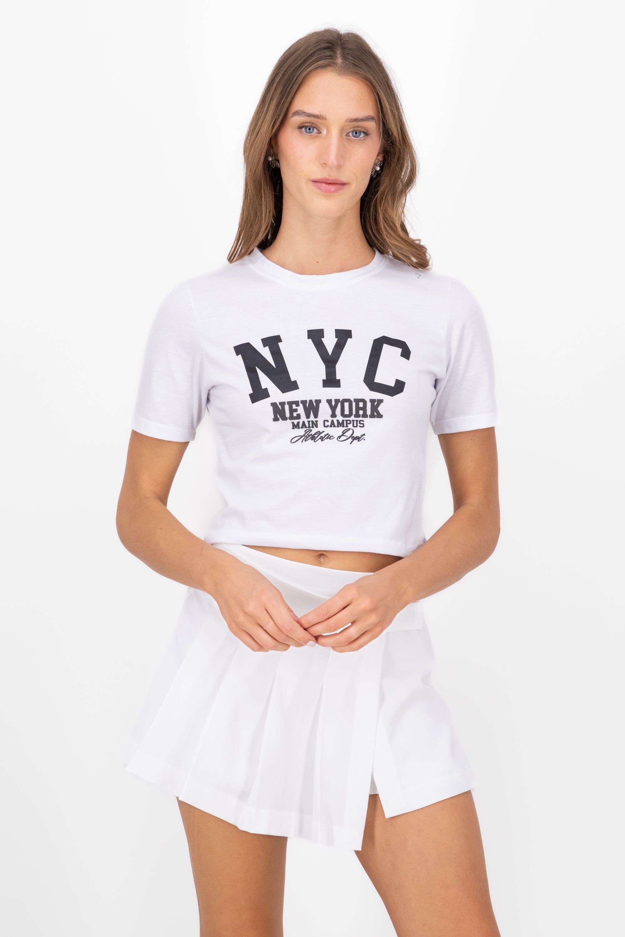 Playera Manga Corta Crop Nyc sold by Shasa