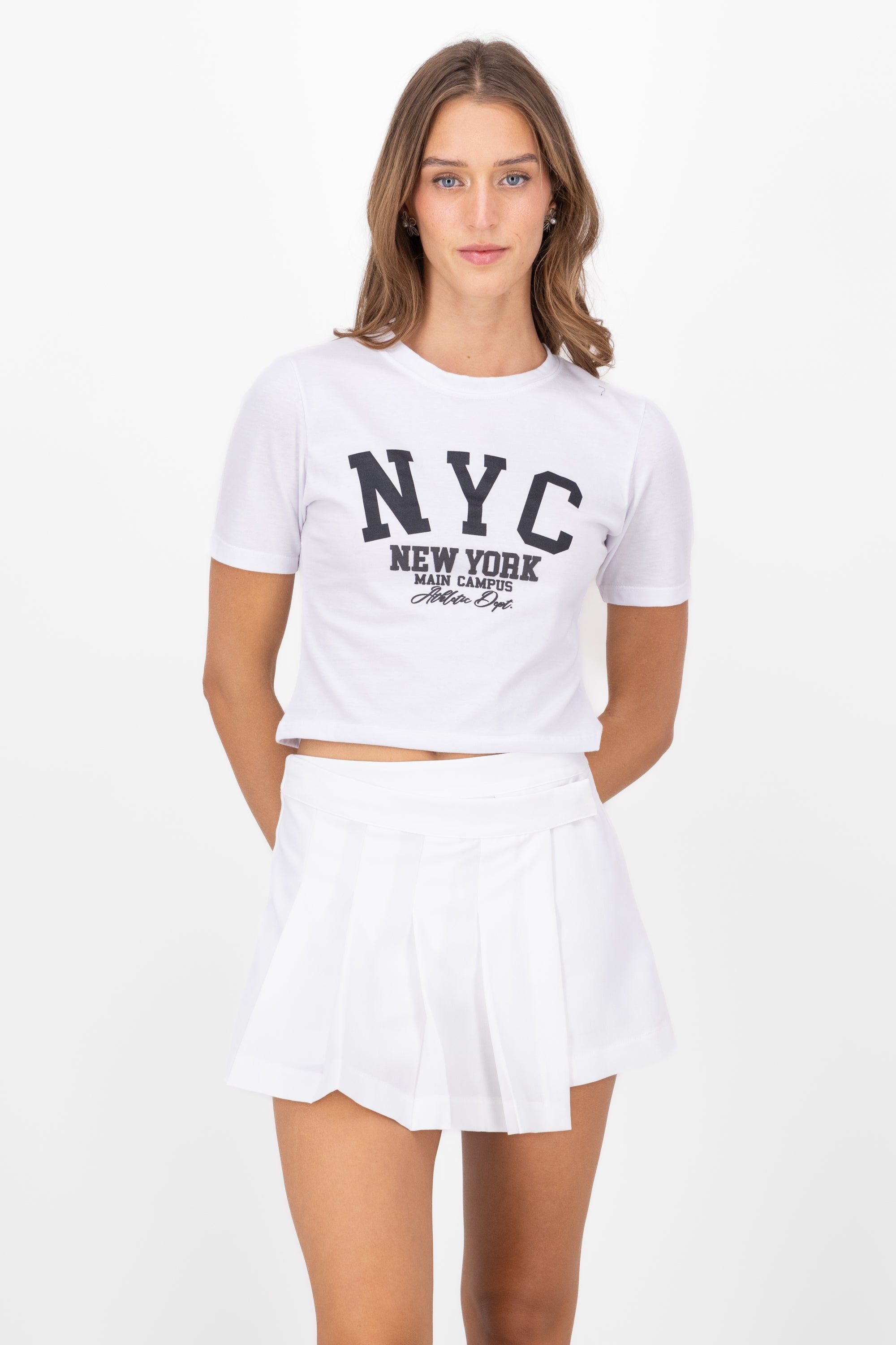 Playera Manga Corta Crop Nyc sold by Shasa product image thumbnail 2