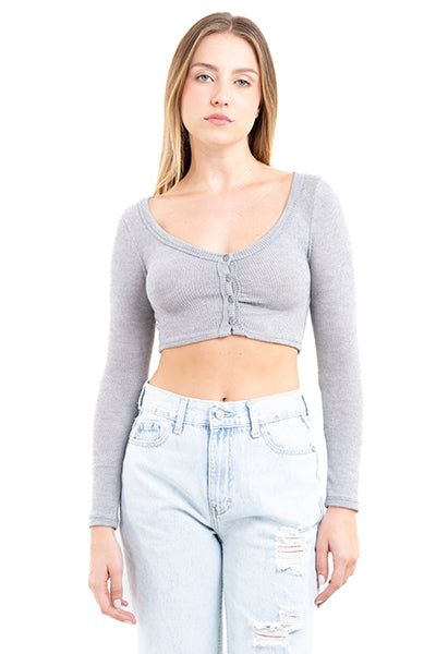 Top crop acanalado botones sold by Shasa product image thumbnail 2