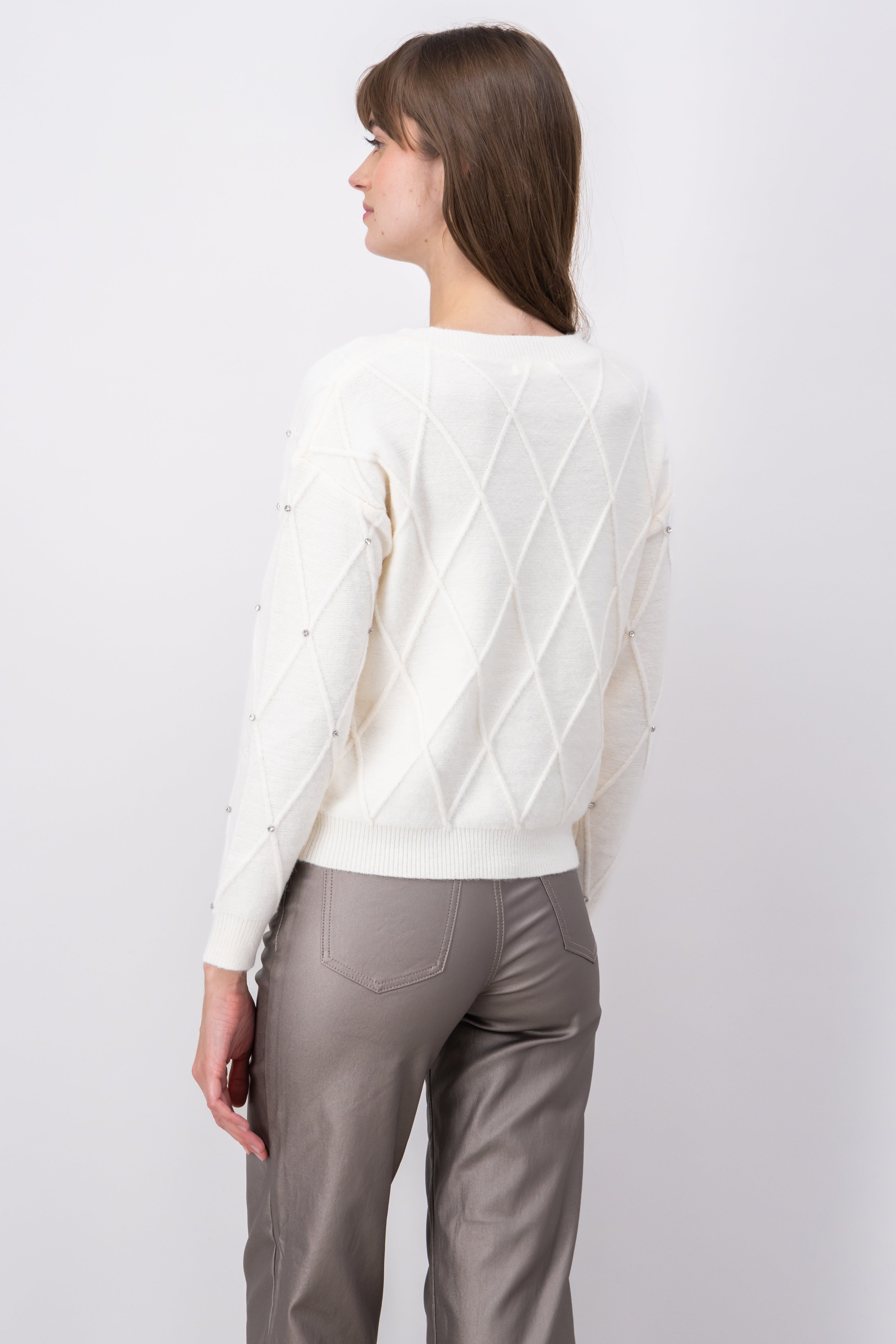 Suéter textura rombos brillos sold by Shasa product image thumbnail 4