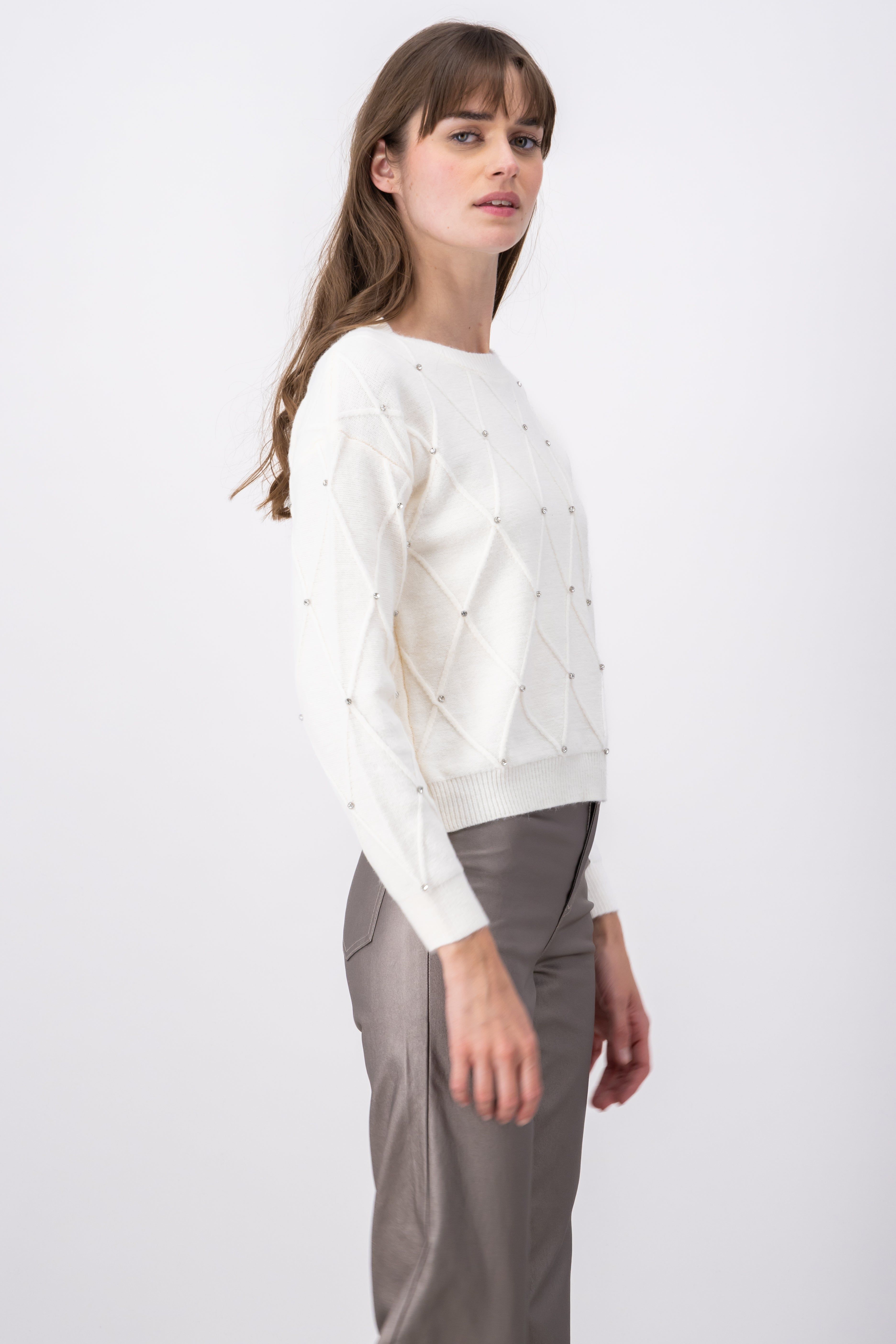 Suéter textura rombos brillos sold by Shasa product image thumbnail 3