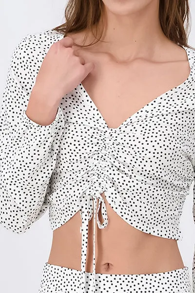 Blusa Crop Fruncido Manga Larga sold by Shasa product image thumbnail 5
