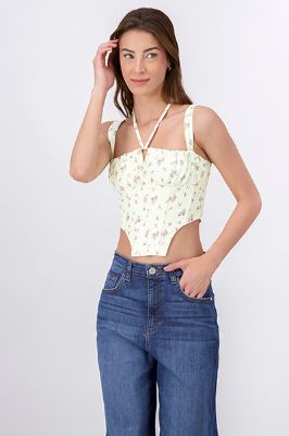 Top bustier flores mini sold by Shasa