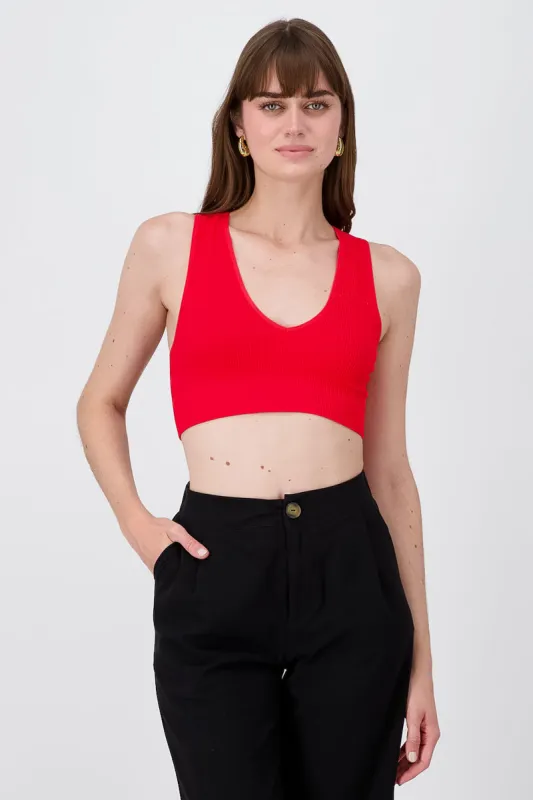 Top escote V seamless sold by Shasa