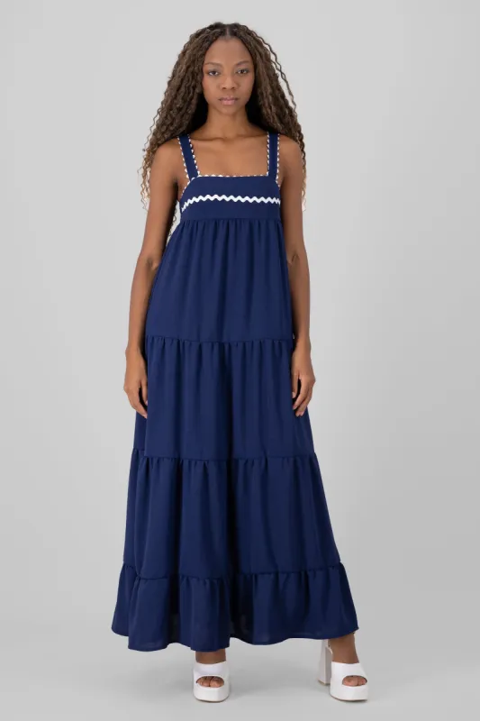 Vestido maxi detalles ondas Hypsters sold by Shasa