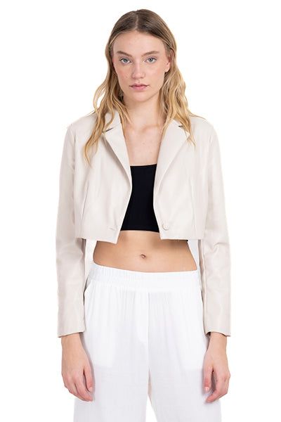 Saco crop efecto piel sold by Shasa product image thumbnail 2