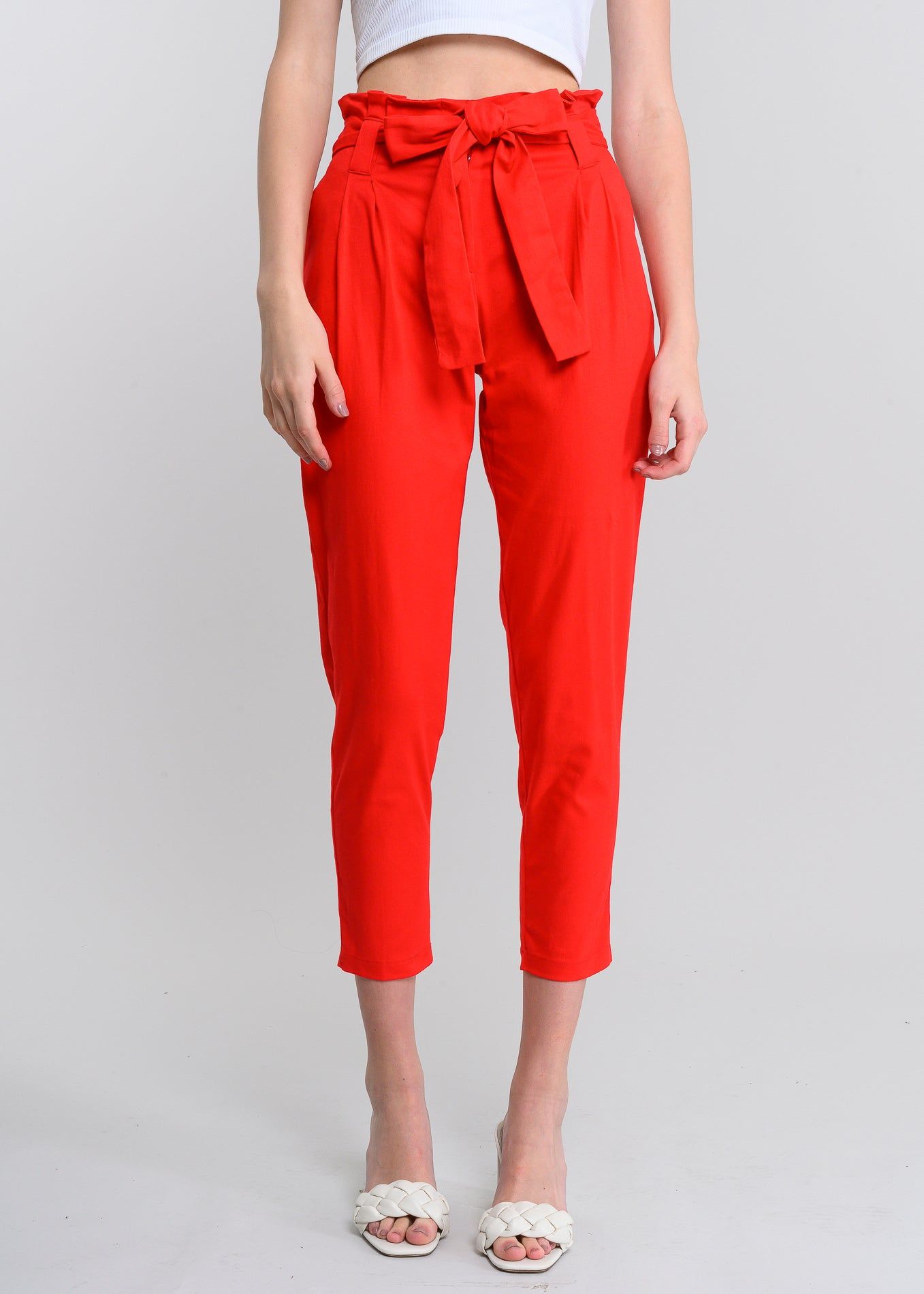 Pantalón paper bag cintura alta cinturón sold by Shasa product image thumbnail 2